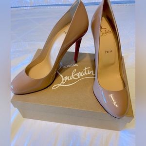 ❌SOLD SOLD SOLD❌ - Christian Louboutin Fifille 100 Patent Leather Nude